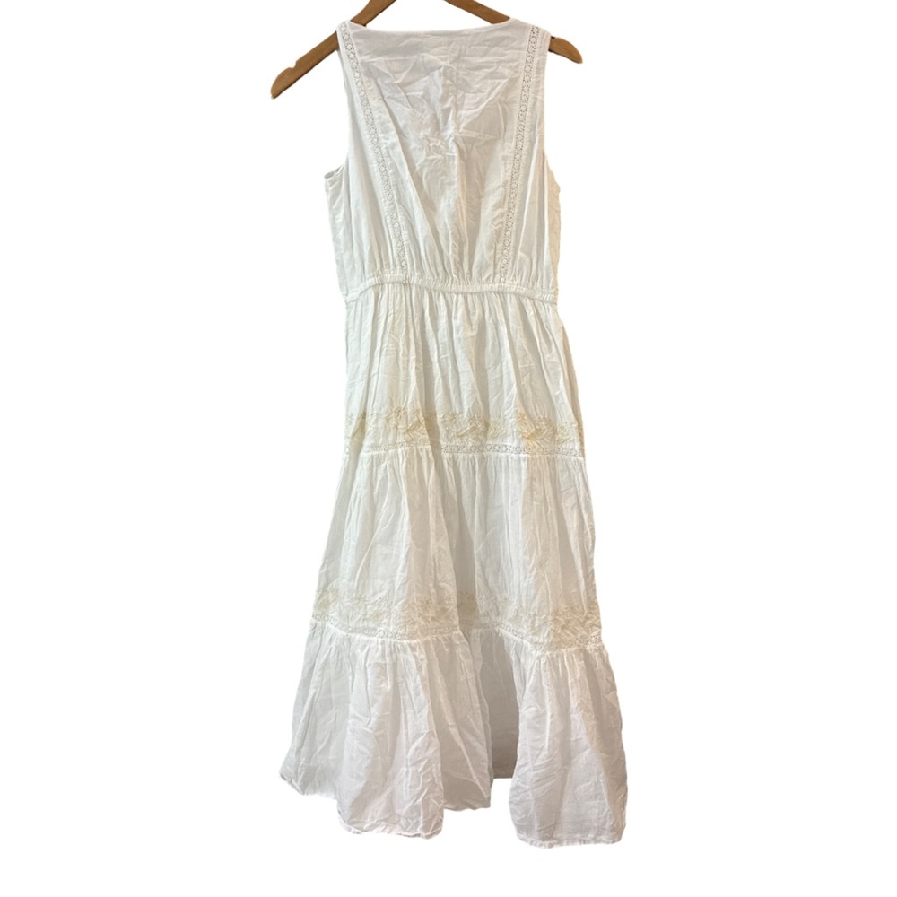 Joie Cream Maxi Dress with Tassel Tie - Picture 4 of 12